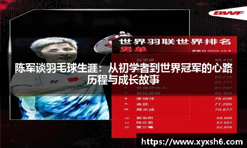 陈军谈羽毛球生涯：从初学者到世界冠军的心路历程与成长故事